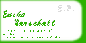 eniko marschall business card